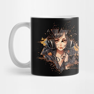 Halloween Abstract Girl Mug